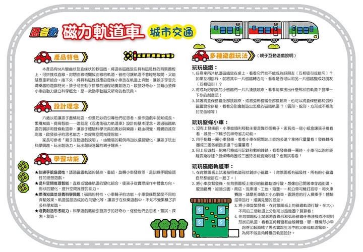 忍者兔磁力軌道車：城市交通