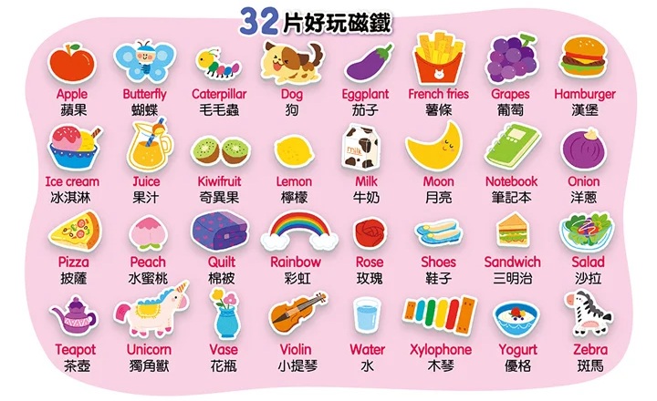 忍者兔好玩互動遊戲：ABC英文磁鐵遊戲