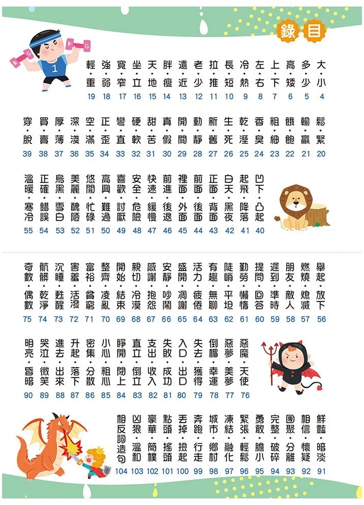 這樣學相反詞超好用