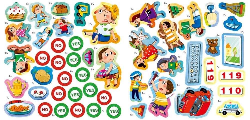 遇到危險怎麼辦？安全教育貼紙遊戲書：防災應變